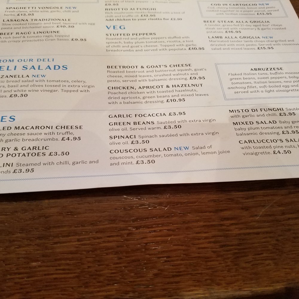 Carluccios - Italian Near Me - London, XGL