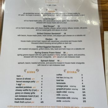 Poach 503 - Menu (back). - Breakfast & Brunch Near Me - Manzanita, Oregon