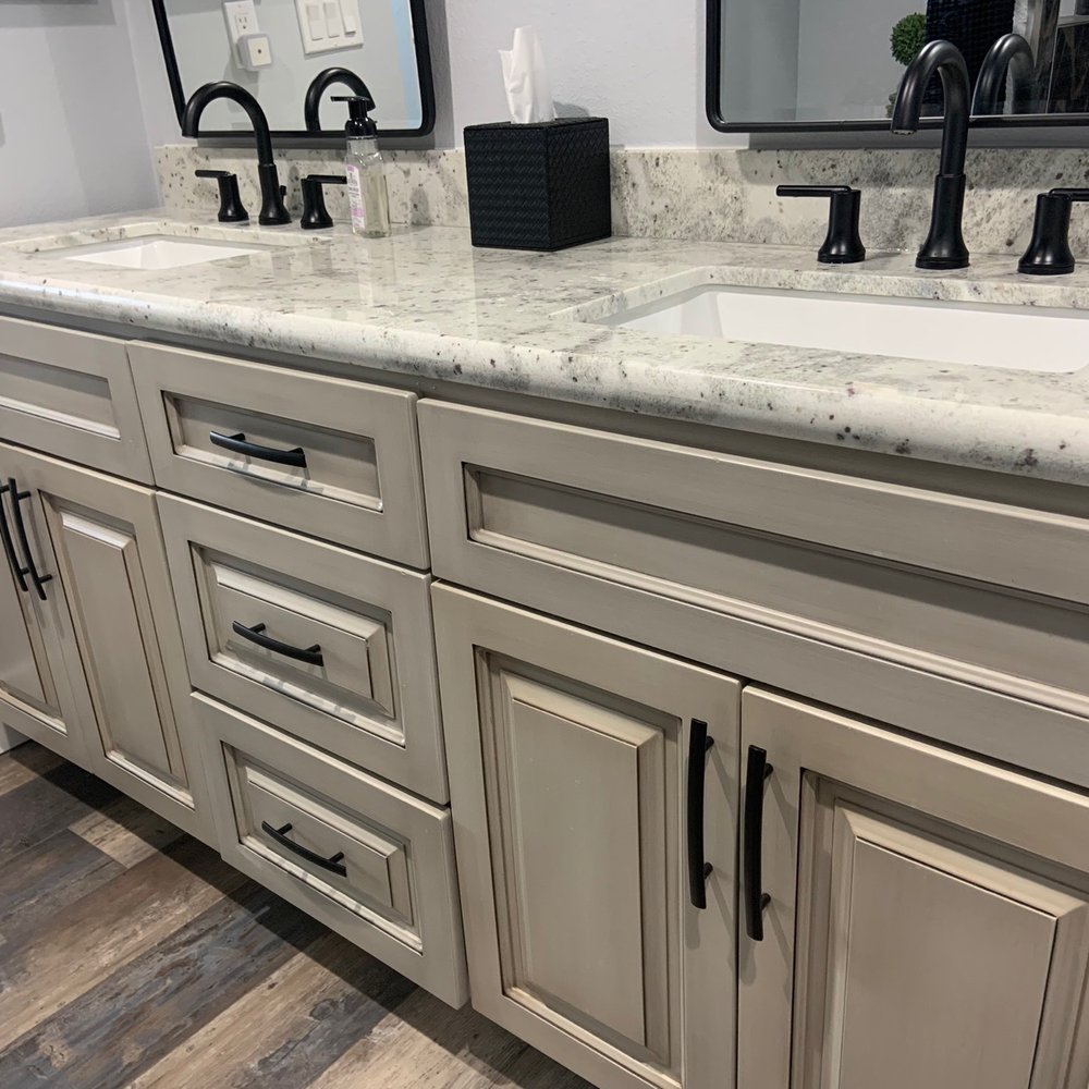 Heritage Plumbing - Our bathroom vanity with Delta faucets purchased from Pacific Sales. - Plumbing Near Me Heritage Plumbing - Our bathroom vanity with Delta faucets purchased from Pacific Sales. - Plumbing Near Me