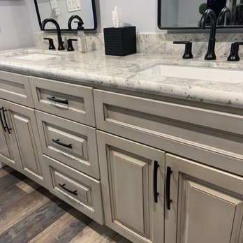 Heritage Plumbing - Our bathroom vanity with Delta faucets purchased from Pacific Sales. - Plumbing Near Me