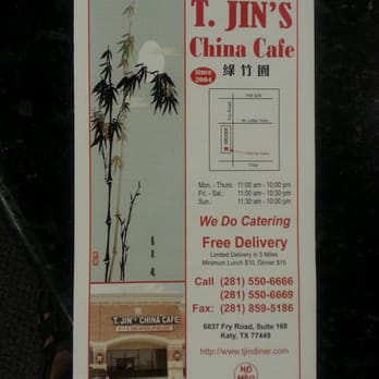 T Jins China Cafe - Menu - Chinese Near Me - Katy, Texas T Jins China Cafe - Menu - Chinese Near Me - Katy, Texas