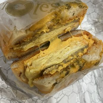 Bagelology - BAM sandwich on cheddar jalapeño - Bagels Near Me - Frisco, Texas Bagelology - BAM sandwich on cheddar jalapeño - Bagels Near Me - Frisco, Texas
