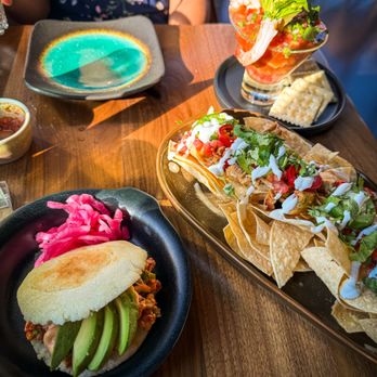 Atico Lounge - Nachos, Coctel De Camarones, and Lobster Arepa - Latin American Near Me - Madison, Wisconsin