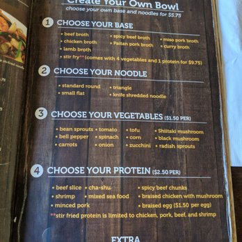 Noodle St - Menu 6/24/19 - Noodles Near Me - Fullerton, California