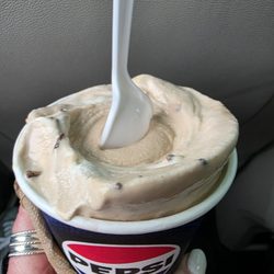 Zesto Drive Inn - Heath bar nondairy cyclone with chocolate sauce - yummy!!