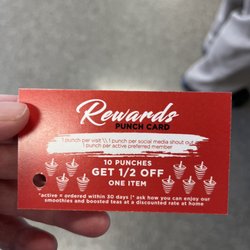 Healthy Chance Nutrition - Rewards card
