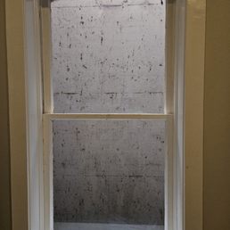 Repaired single pane window. Repaired single pane window.