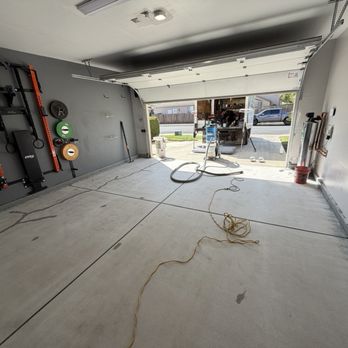 Garage Experts - The garage after sanding my old apoxy that I applied 24 yrs ago - Flooring Near Me - Clovis, California Garage Experts - The garage after sanding my old apoxy that I applied 24 yrs ago - Flooring Near Me - Clovis, California