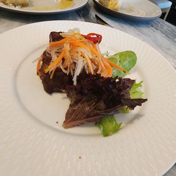 Hawksworth Restaurant - The ginger lemongrass pork. - Canadian (New) Near Me - Vancouver, British Columbia