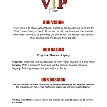 VIP Group - Our Vision, Values, and Mission - Real Estate Agents Near Me - San Antonio, Texas VIP Group - Our Vision, Values, and Mission - Real Estate Agents Near Me - San Antonio, Texas