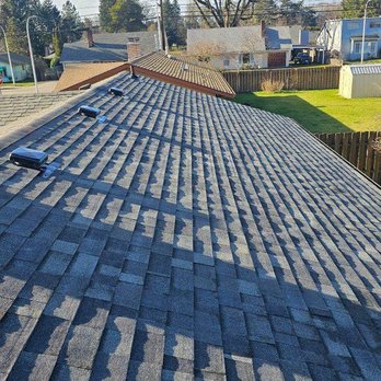 JLV Construction - Residential roof with new gray shingles - Roofing Near Me - Hillsboro, Oregon