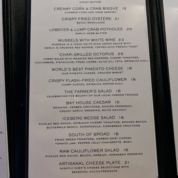 The Bay House - Dinner menu - Seafood Near Me - Naples, Florida The Bay House - Dinner menu - Seafood Near Me - Naples, Florida