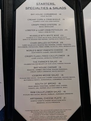 Menu photo 4 The Bay House Naples, FL Menu photo 4 The Bay House Naples, FL