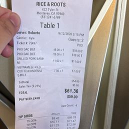 Two different total. Card total (this total includes a card transaction fee) and cash total. Two different total. Card total (this total includes a card transaction fee) and cash total.