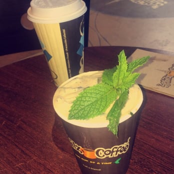 Philz Coffee - The drink in the back is called "The Harlem", and the one in front is the infamous Mint Mojito. - Coffee & Tea Near Me - San Jose, California Philz Coffee - The drink in the back is called "The Harlem", and the one in front is the infamous Mint Mojito. - Coffee & Tea Near Me - San Jose, California