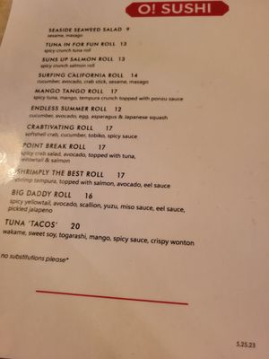 Menu photo 5 Daddy O Brant Beach, NJ