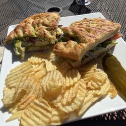 The College Market - The Grove Panini, chips, and a pickle
