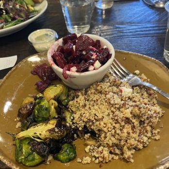 Urban Plates - Beet salad, roasted brussel sprouts, and quinoa. - Salad Near Me - Pasadena, California Urban Plates - Beet salad, roasted brussel sprouts, and quinoa. - Salad Near Me - Pasadena, California