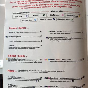 Ottavio - Menu été 2022 - Italian Near Me - Laval, Quebec