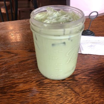 Midtown Coffee House - Iced vanilla matcha with oatmilk - Coffee & Tea Near Me - Columbus, Georgia