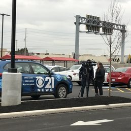 News coverage on Grand Opening Day