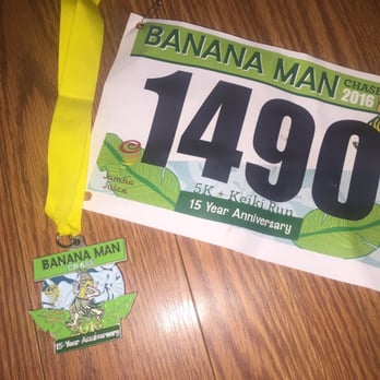 Jamba Banana Man 5K Chase - The medal we got for the 15 year anniversary (2016) - Festivals Near Me - Honolulu, Hawaii
