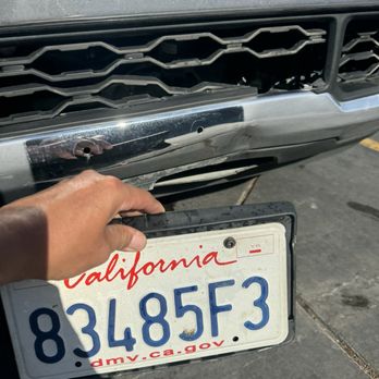 Quick Quack Car Wash - Plate brackets ripped out and broken dent was already there apparently but my plate was never loose or a issue - Car Wash Near Me - Cathedral City, California Quick Quack Car Wash - Plate brackets ripped out and broken dent was already there apparently but my plate was never loose or a issue - Car Wash Near Me - Cathedral City, California