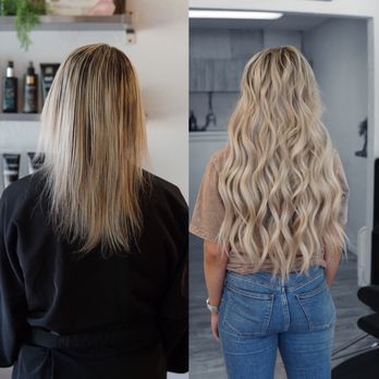 Ali Cappello Styling - adding length with hand tied hair extensions - Hair Stylists Near Me - Monrovia, California