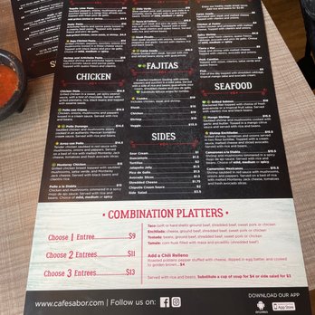 Cafe Sabor - Menu - Mexican Near Me - St. George, Utah Cafe Sabor - Menu - Mexican Near Me - St. George, Utah