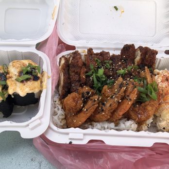 Shootz - Kimchi Butter Shrimp and Chicken Mixed Plate. - Hawaiian Near Me - Long Beach, California Shootz - Kimchi Butter Shrimp and Chicken Mixed Plate. - Hawaiian Near Me - Long Beach, California