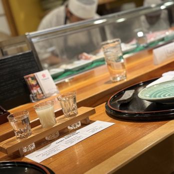 Tenjin - Sake flight. First time EVER imported into America - Sushi Bars Near Me - Lincolnwood, Illinois Tenjin - Sake flight. First time EVER imported into America - Sushi Bars Near Me - Lincolnwood, Illinois