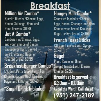 Jet-A-Way Cafe - Menu - Cafes Near Me - Moreno Valley, California Jet-A-Way Cafe - Menu - Cafes Near Me - Moreno Valley, California