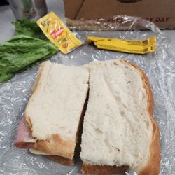 Apple Spice - Home made bread ham & cheese