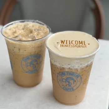 One Twelve Caffe - Cardamon Chai Latte and iced coffee - Coffee & Tea Near Me - Downey, California
