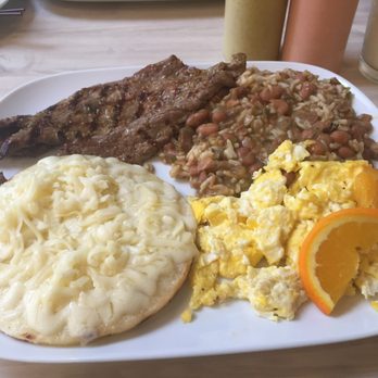 Cosechas Restaurant - Calentado for breakfast. Was disappointed the cheese on the arepa wasn't authentic Colombian cheese. Tasted like melted mozzarella. - Colombian Near Me - Stamford, Connecticut Cosechas Restaurant - Calentado for breakfast. Was disappointed the cheese on the arepa wasn't authentic Colombian cheese. Tasted like melted mozzarella. - Colombian Near Me - Stamford, Connecticut
