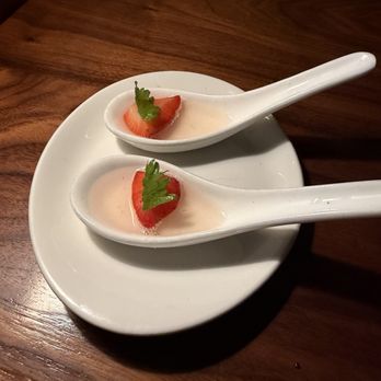 Uchiko Houston - Strawberry Mint Soda starter. - Sushi Bars Near Me - Houston, Texas Uchiko Houston - Strawberry Mint Soda starter. - Sushi Bars Near Me - Houston, Texas