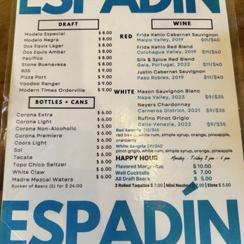 Espadín - Cocktail Bars Near Me - Temecula, California