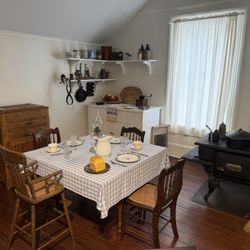 Kitchen and dining inside the lighthouse