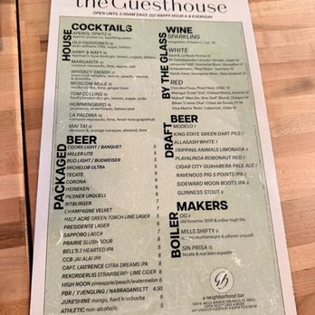 The Guesthouse - Menu - Cocktail Bars Near Me - Orlando, Florida The Guesthouse - Menu - Cocktail Bars Near Me - Orlando, Florida