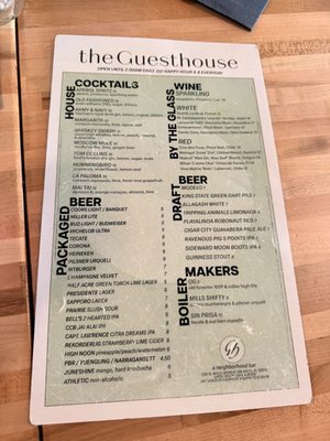 Menu photo 1 The Guesthouse Orlando, FL Menu photo 1 The Guesthouse Orlando, FL