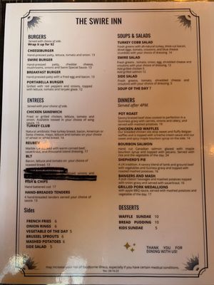 Menu photo 2 The Swire Inn Middletown, OH Menu photo 2 The Swire Inn Middletown, OH