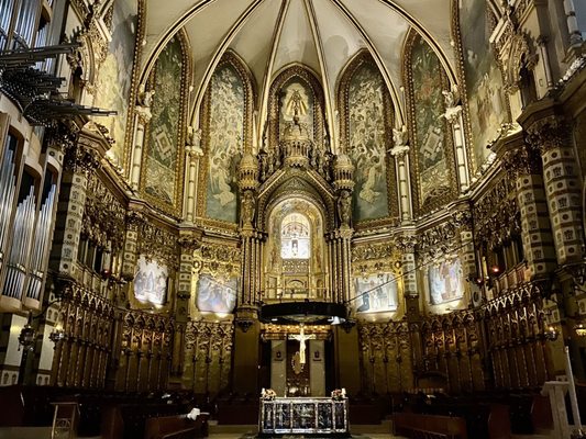 Santa Maria de Montserrat Abbey by null