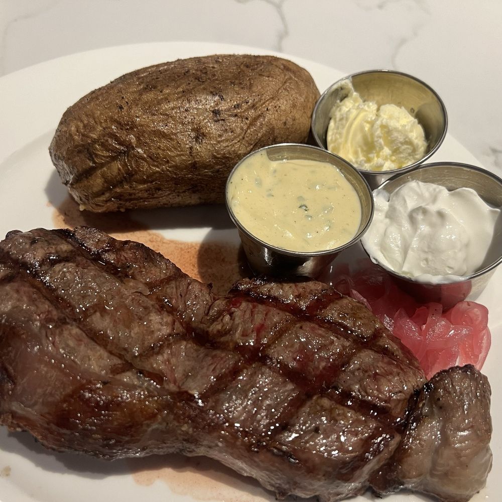 The Brass Fork - NY Strip Steak dinner - Cafes Near Me - Las Vegas, Nevada