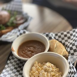 Zanzibar combo: 1/2 Vegan Banh Mi, Elote, Tomato Basil soup Zanzibar combo: 1/2 Vegan Banh Mi, Elote, Tomato Basil soup