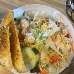 The Ranch Tavern - Salad with Ranch Dressing and a side of toast