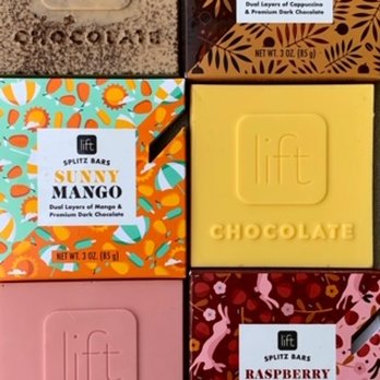 Lift Chocolate - Splitz Bars (coffee house, sunny mango, raspberry patch) - Desserts Near Me - Lafayette, Colorado
