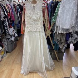 PTA Thrift Shop of La Habra - Ivory wedding dress asking $50. Also on eBay under lahabraptathrift.