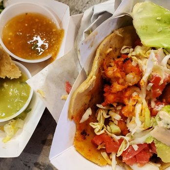 The Taco Stand - This is what went into the trash.... very undercooked proteins. - Mexican Near Me - Orange, California