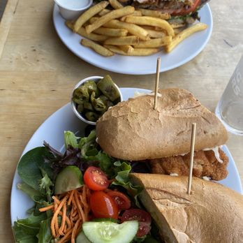 Rincon Brewery - Chicken Milanese and  Tri-Tip Sandwhich - Breweries Near Me - Ventura, California