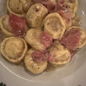 Osteria Morini - Cappelletti ( little truffle ravioli) in a way too buttery sauce with prosciutto - Italian Near Me - Bernardsville, New Jersey Osteria Morini - Cappelletti ( little truffle ravioli) in a way too buttery sauce with prosciutto - Italian Near Me - Bernardsville, New Jersey